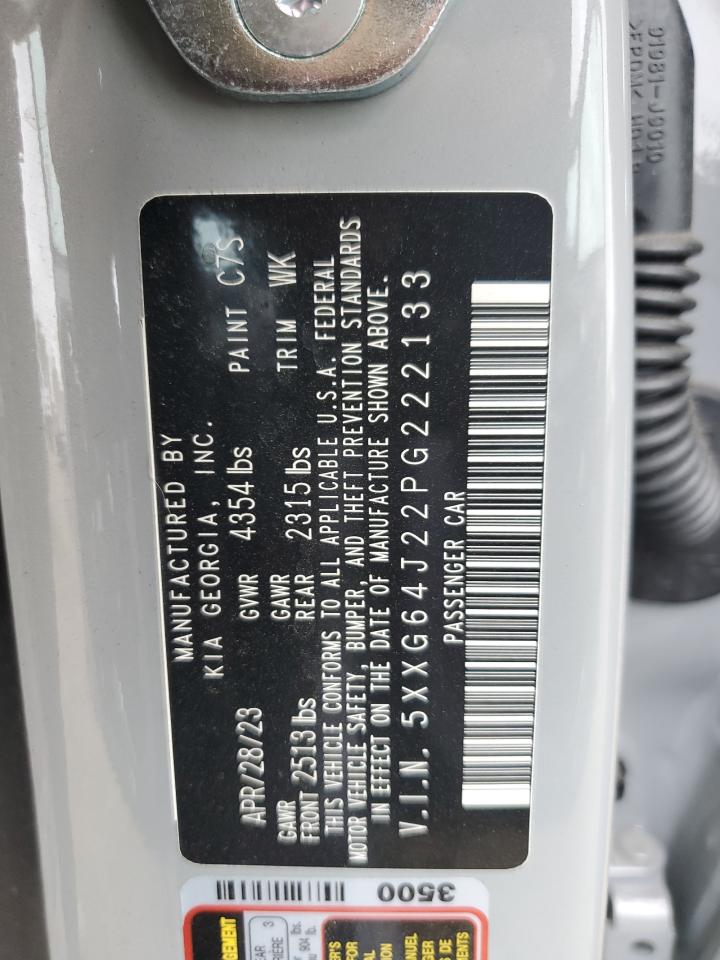 2023 KIA K5 GT LINE VIN:5XXG64J22PG222133