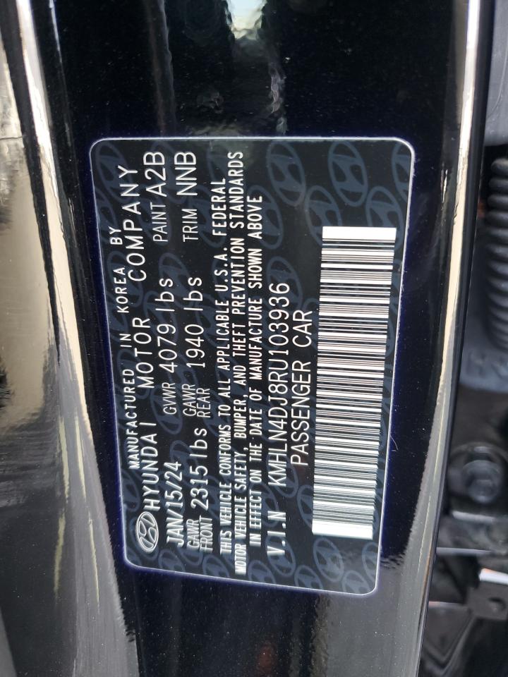 2024 HYUNDAI ELANTRA LIMITED VIN:KMHLN4DJ8RU103936