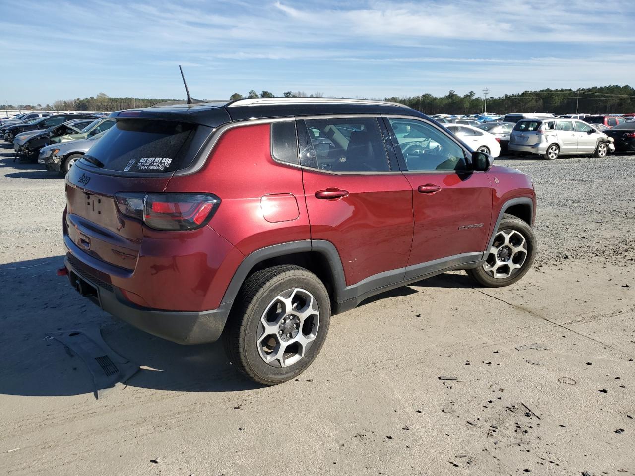 2022 JEEP COMPASS TRAILHAWK VIN:3C4NJDDB3NT121296