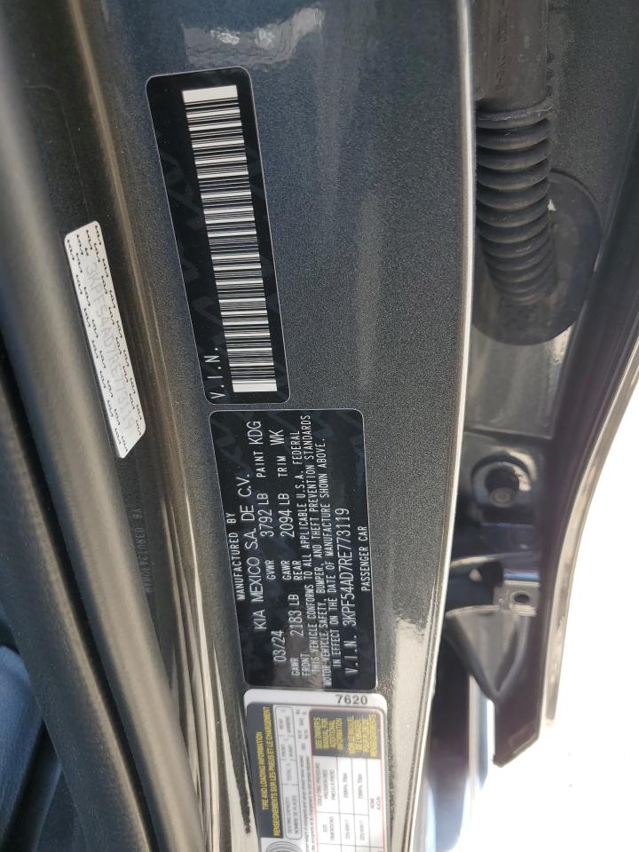 2024 KIA FORTE GT LINE VIN:3KPF54AD7RE773119