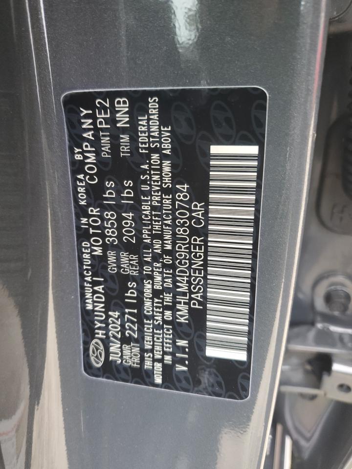 2024 HYUNDAI ELANTRA SEL VIN:KMHLM4DG9RU830784