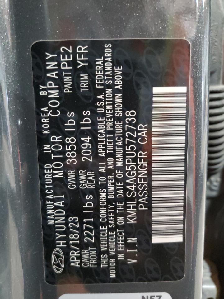 2023 HYUNDAI ELANTRA SEL VIN:KMHLS4AG5PU572738