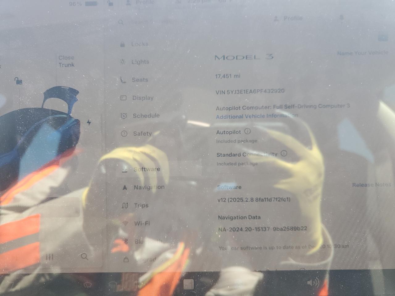 2023 TESLA MODEL 3  VIN:5YJ3E1EA6PF432920