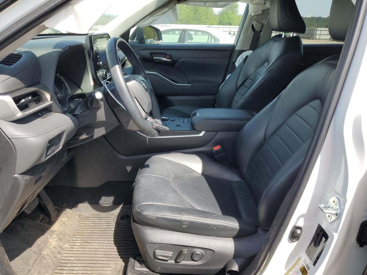 2022 TOYOTA HIGHLANDER HYBRID XLE VIN:5TDGBRCH6NS550046