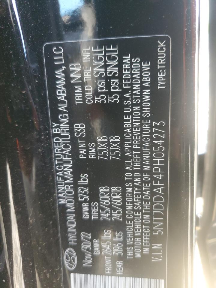 2023 HYUNDAI SANTA CRUZ SEL PREMIUM VIN:5NTJDDAF4PH054273