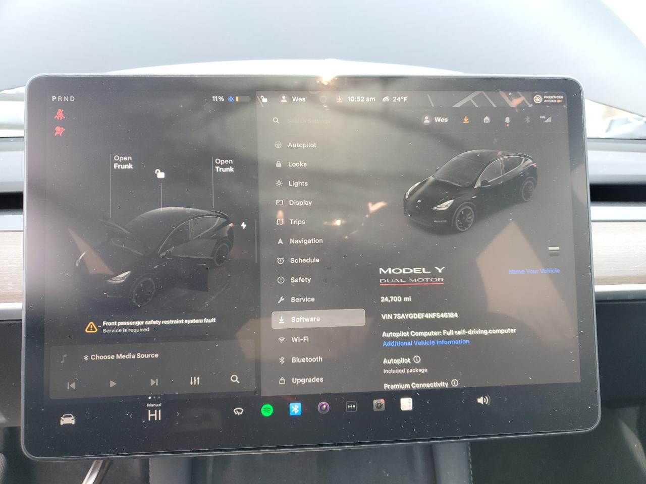 2022 TESLA MODEL Y  VIN:7SAYGDEF4NF546184