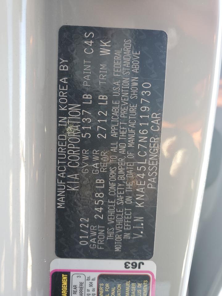 2022 KIA STINGER GT1 VIN:KNAE45LC7N6119730