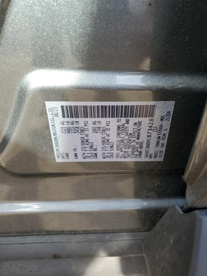 2023 NISSAN ROGUE SV VIN:5N1BT3BB0PC873428