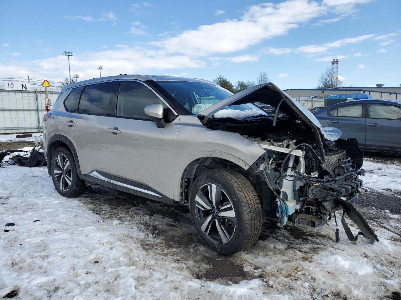 2022 NISSAN ROGUE SL VIN:5J6RM3H71DL010436
