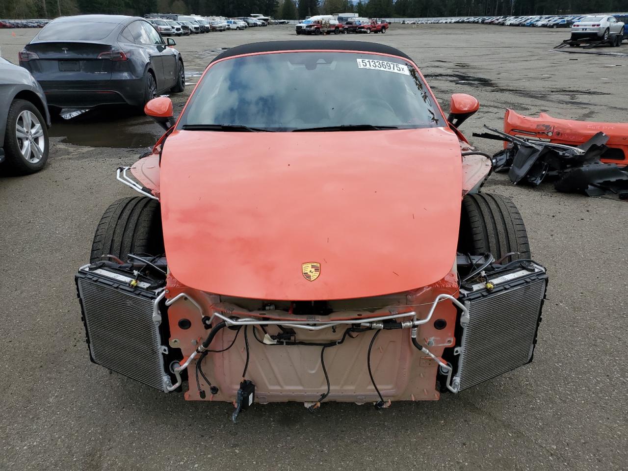 2022 PORSCHE BOXSTER S VIN:WP0CB2A85NS221192