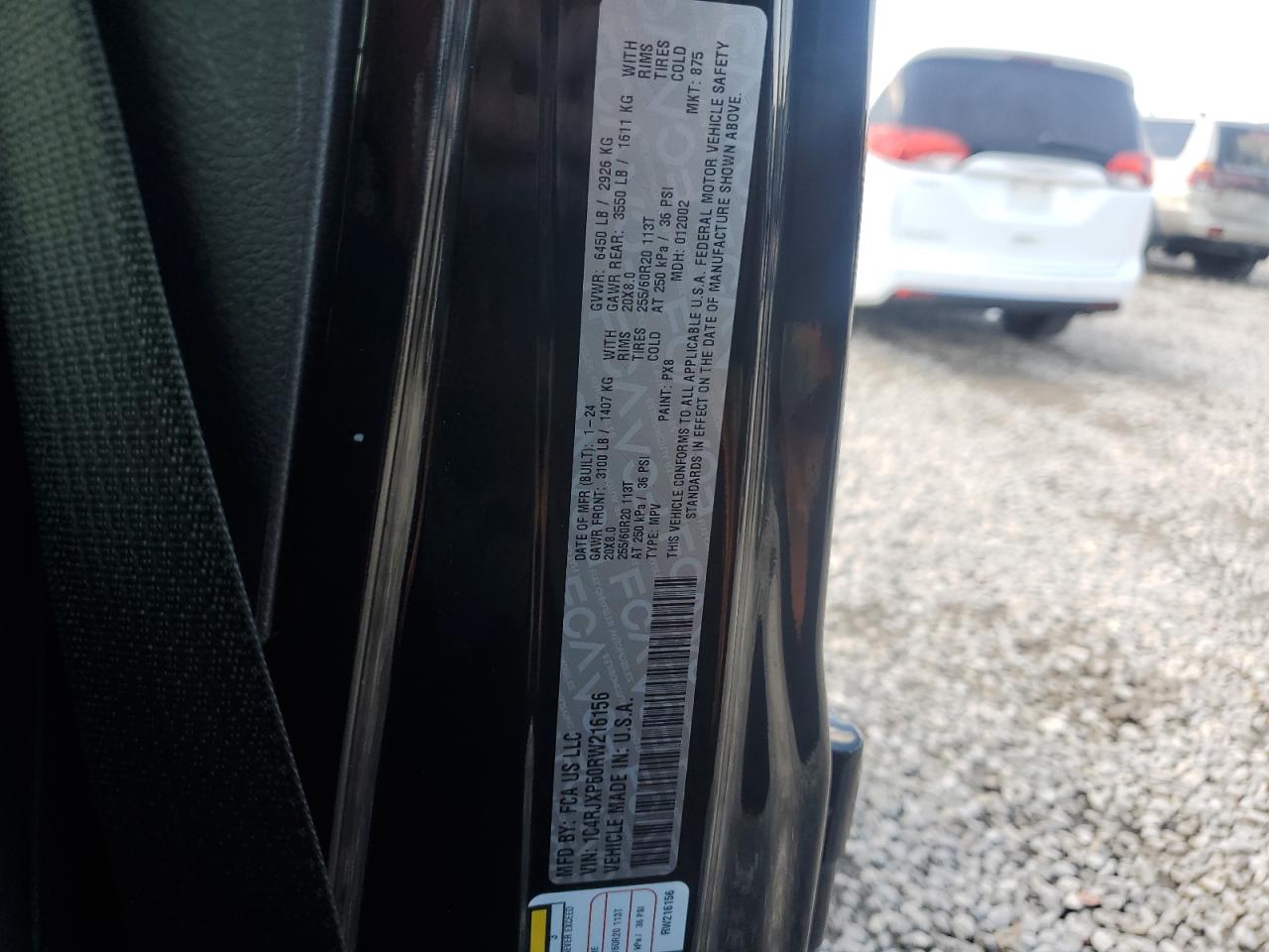 2024 JEEP WRANGLER SAHARA 4XE VIN:1C4RJXP60RW216156