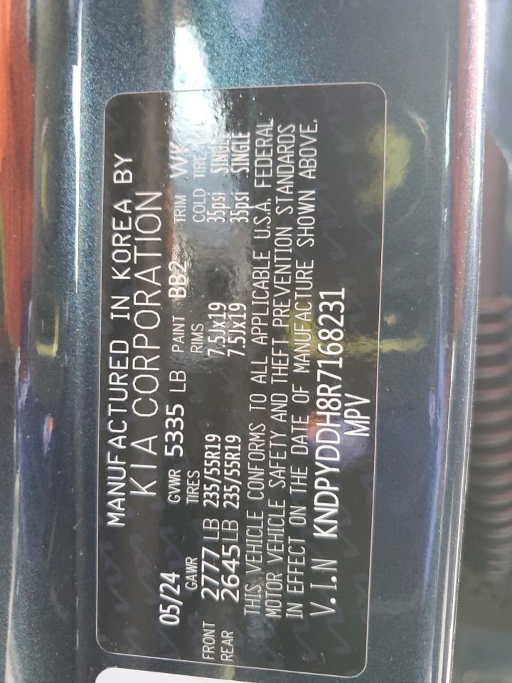 2024 KIA SPORTAGE X LINE VIN:KNDPYDDH8R7168231