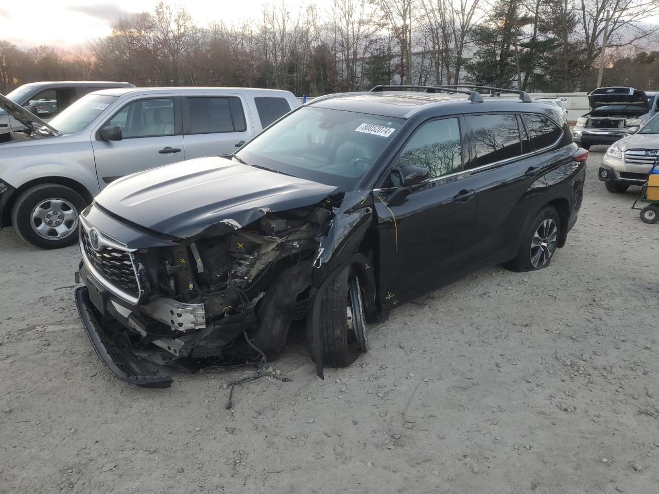 2022 TOYOTA HIGHLANDER HYBRID XLE VIN:5TDHBRCH1NS550220