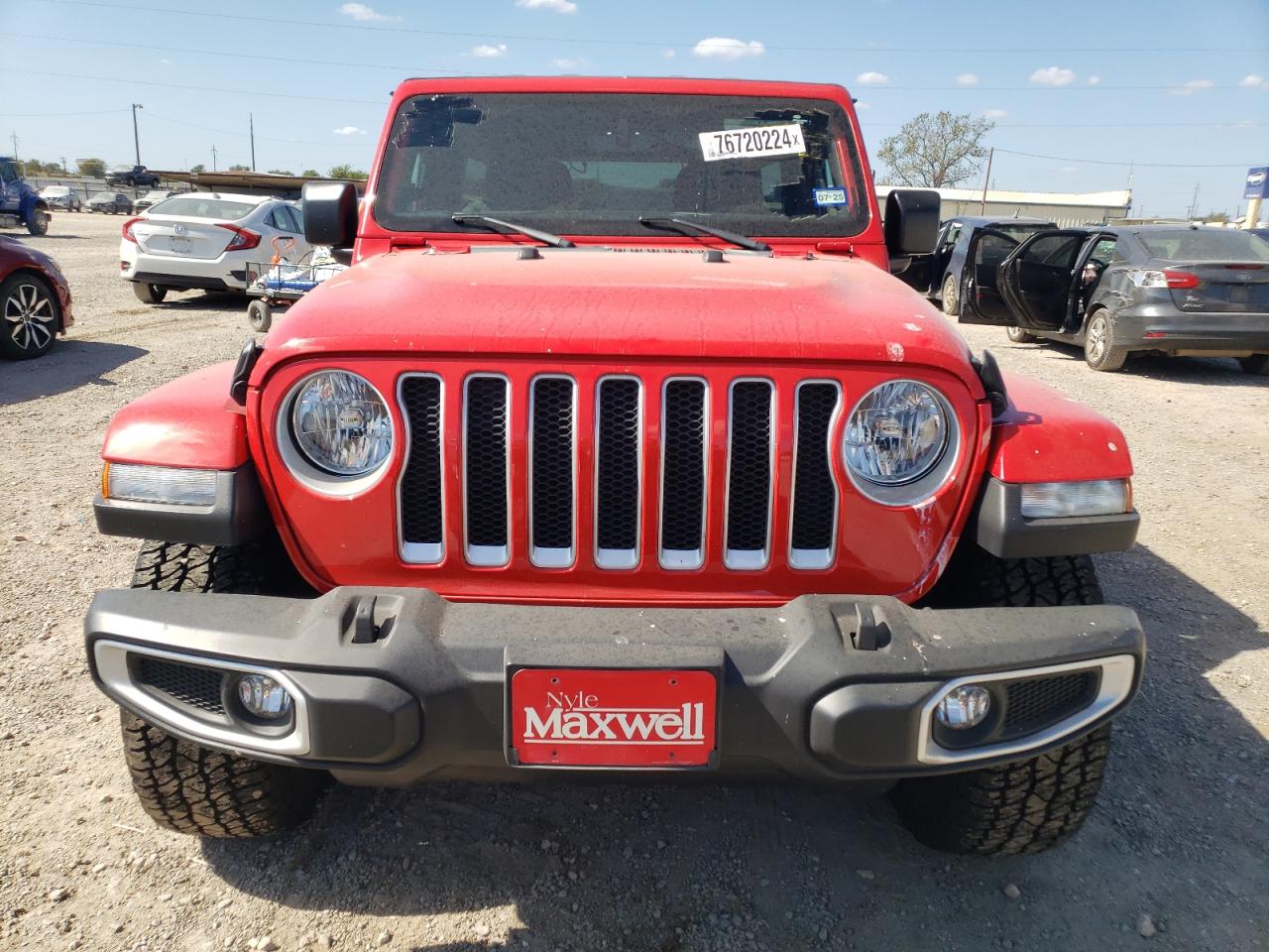 2022 JEEP WRANGLER UNLIMITED SAHARA VIN:1C4HJXEN7NW242625