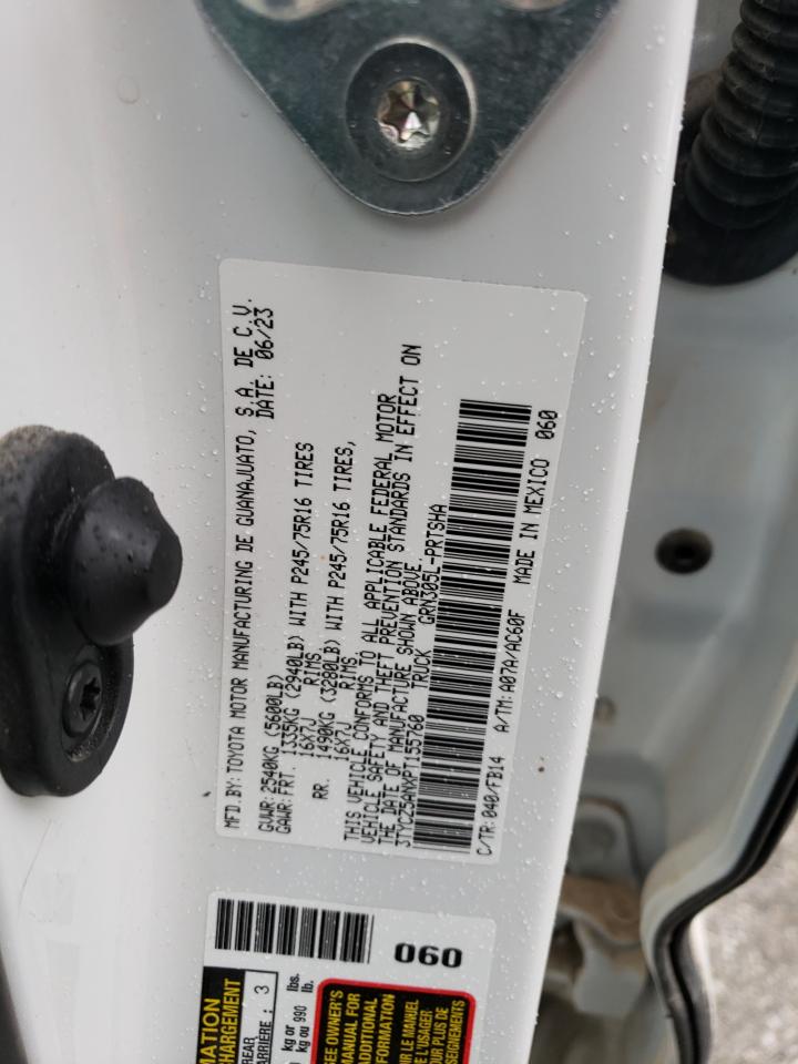 2023 TOYOTA TACOMA DOUBLE CAB VIN:3TYCZ5ANXPT155760