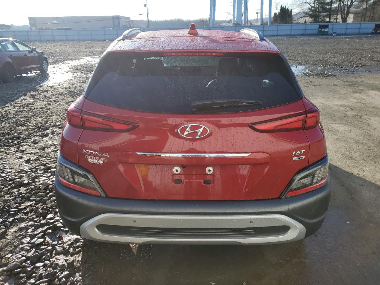 2022 HYUNDAI KONA LIMITED VIN:KM8K5CA32NU861860