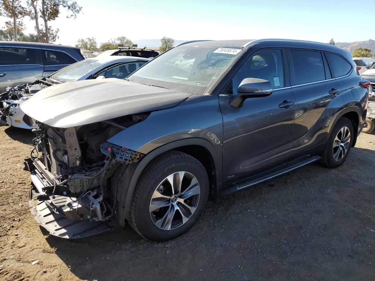 2023 TOYOTA HIGHLANDER HYBRID XLE VIN:5TDKBRCH8PS570540