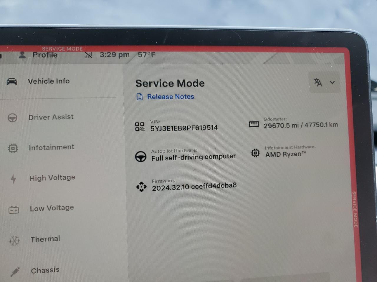 2023 TESLA MODEL 3  VIN:5YJ3E1EB9PF619514