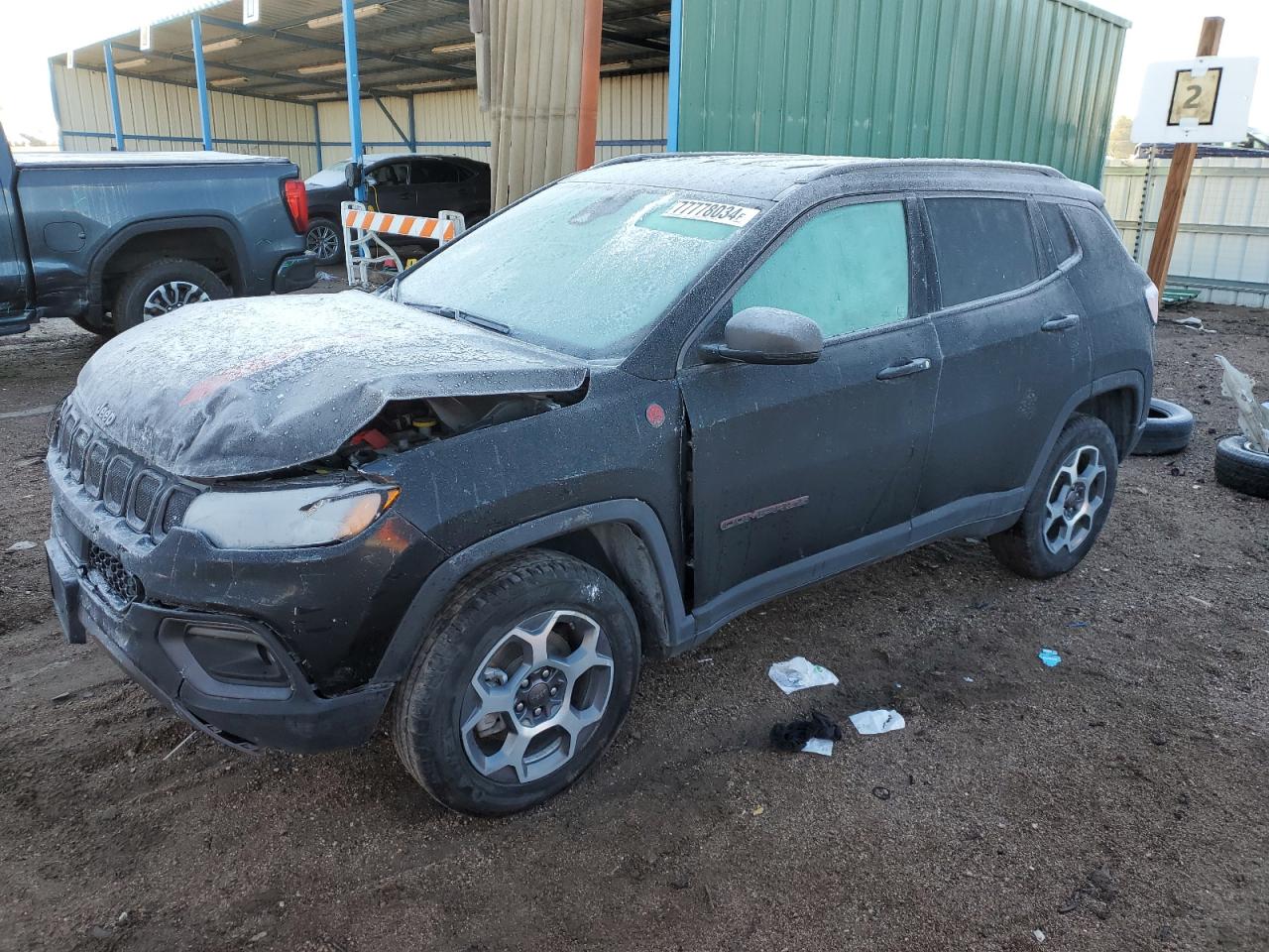 2022 JEEP COMPASS TRAILHAWK VIN:3C4NJDDB7NT130485
