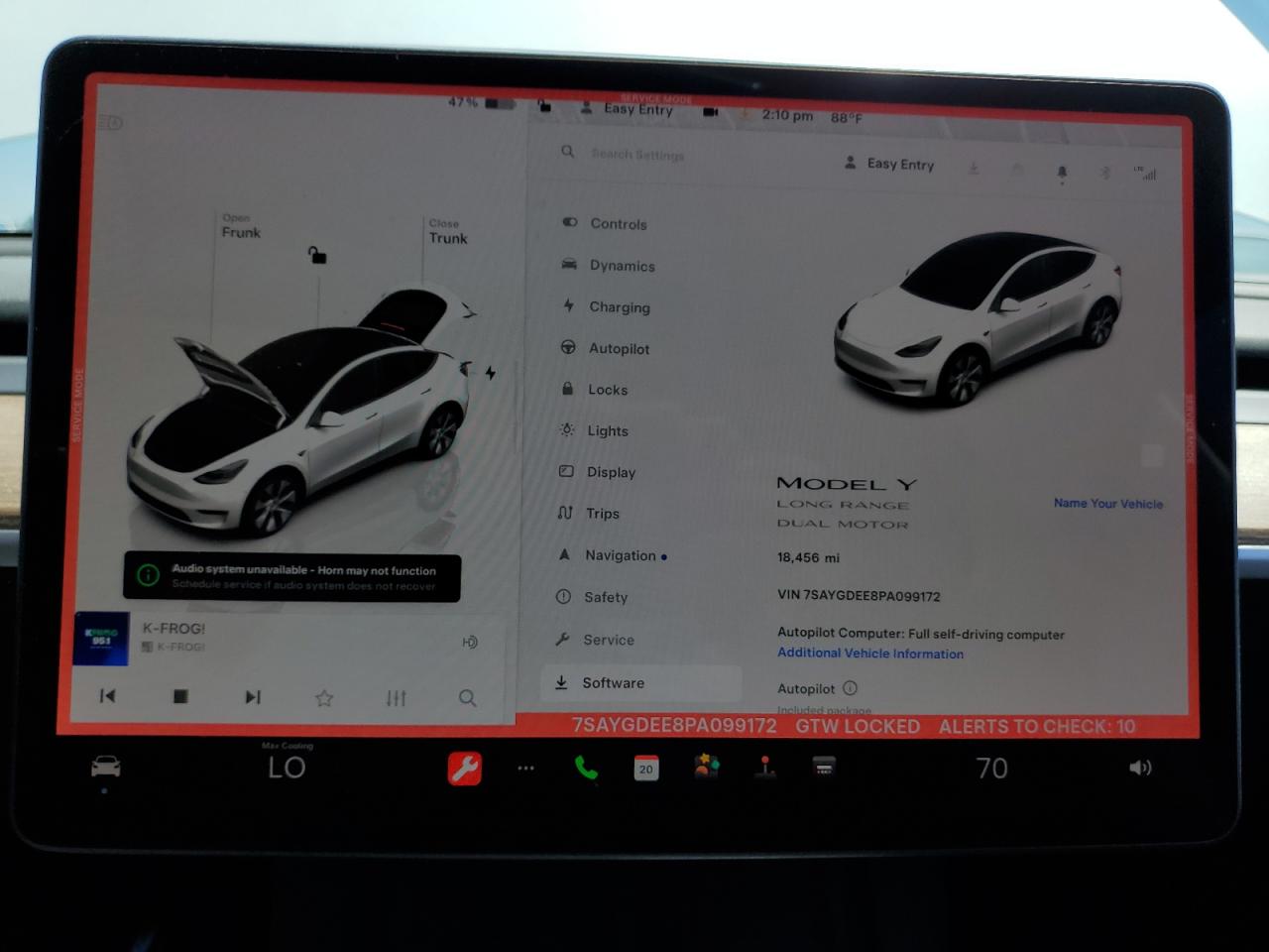 2023 TESLA MODEL Y  VIN:7SAYGDEE8PA099172