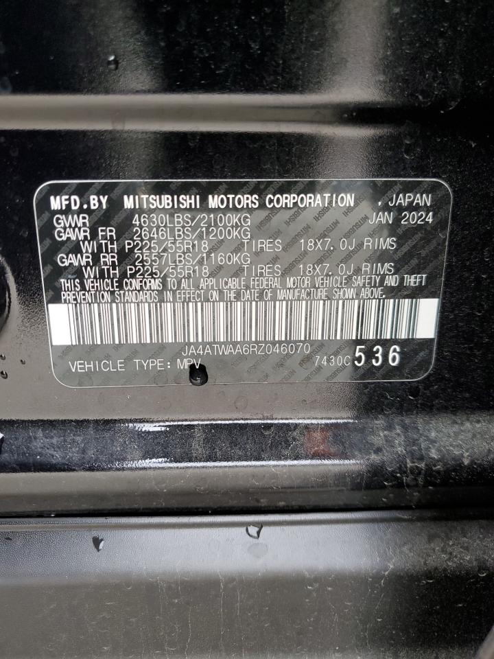 2024 MITSUBISHI ECLIPSE CROSS SE VIN:JA4ATWAA6RZ046070