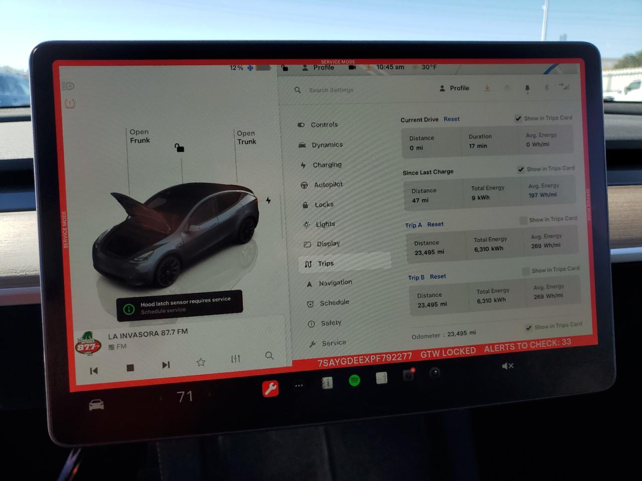 2023 TESLA MODEL Y  VIN:7SAYGDEEXPF792277