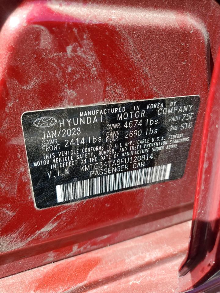 2023 GENESIS G70 BASE VIN:KMTG34TA8PU120814