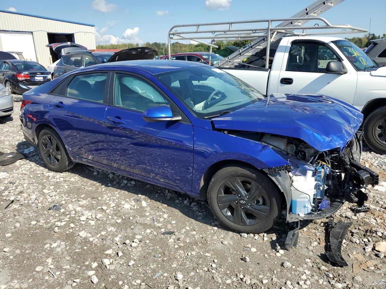 2022 HYUNDAI ELANTRA BLUE VIN:KMHLM4AJ6NU030485