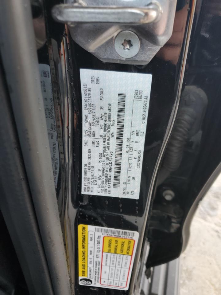 2022 FORD RANGER XL VIN:1FTER4FH9NLD52726