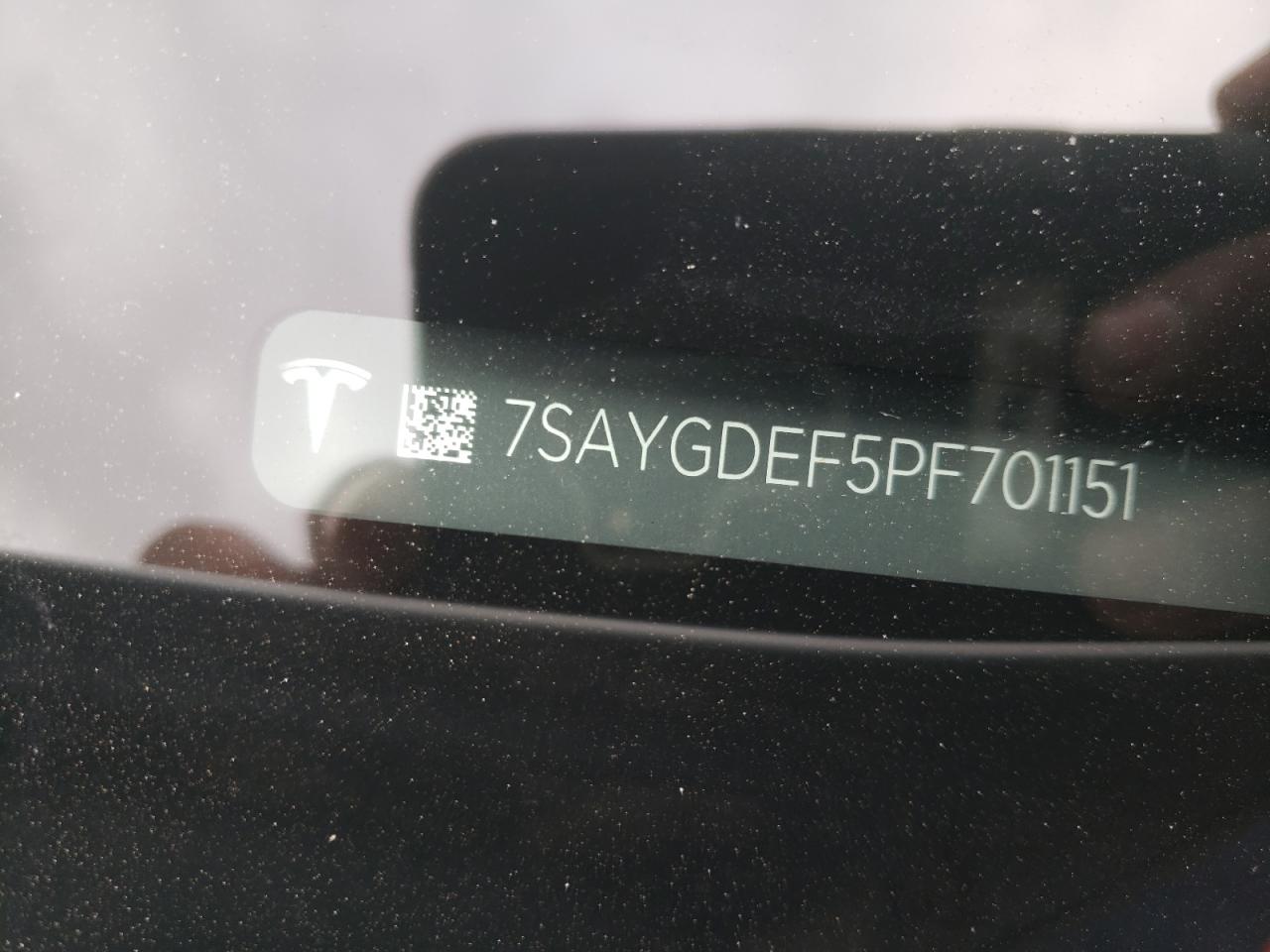 2023 TESLA MODEL Y  VIN:7SAYGDEF5PF701151