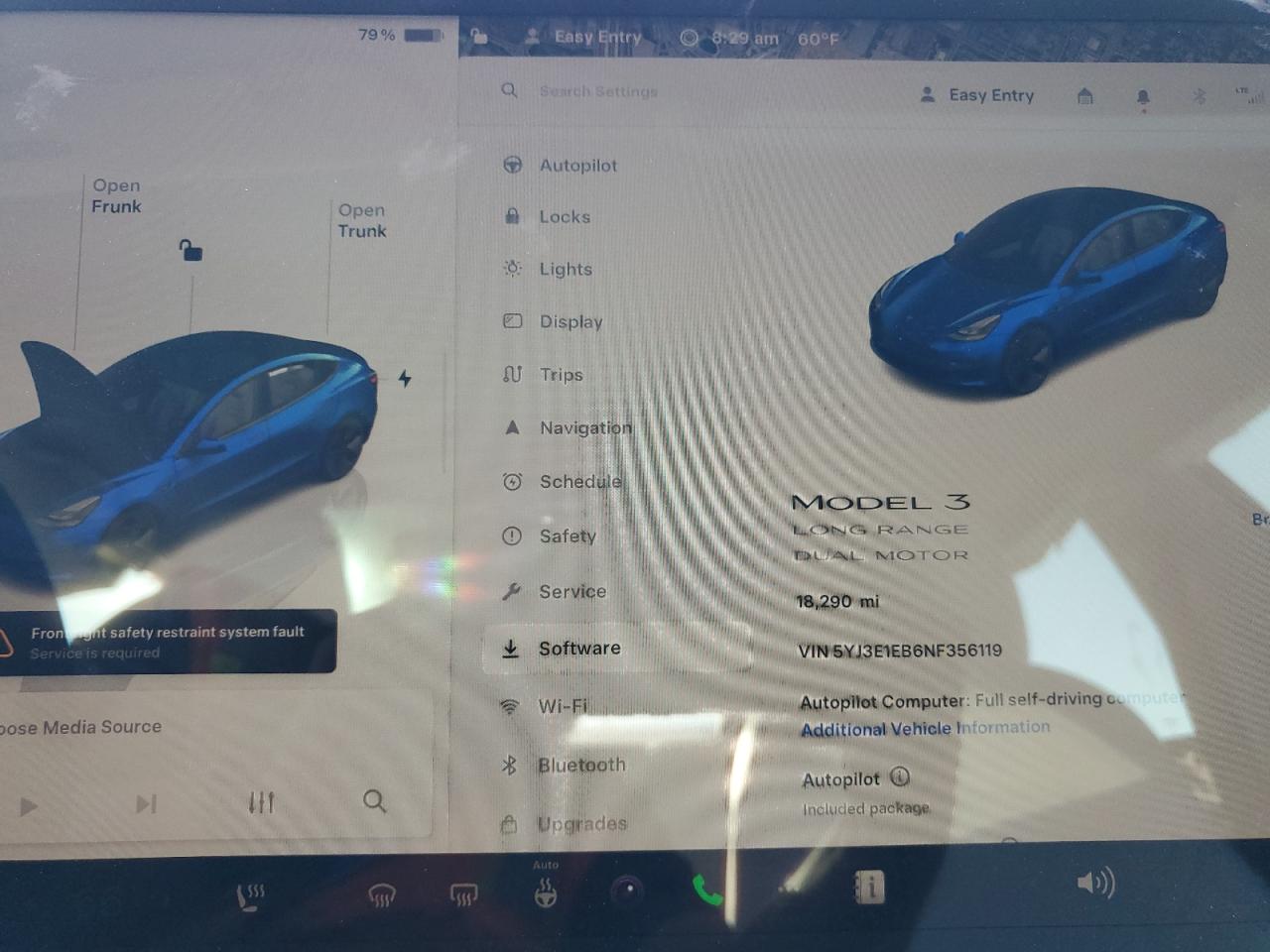 2022 TESLA MODEL 3  VIN:5YJ3E1EB6NF356119