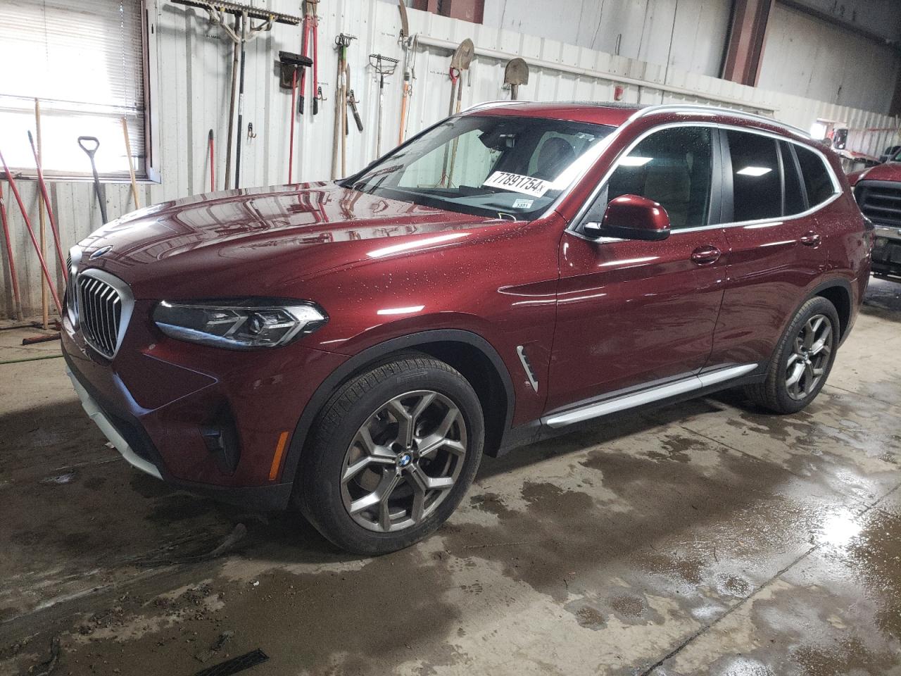 2022 BMW X3 XDRIVE30I VIN:5UX53DP01N9L32072