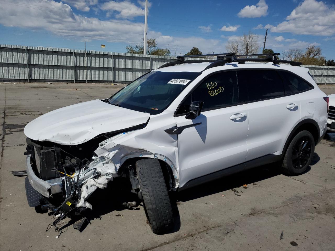 2022 KIA SORENTO S VIN:5XYRLDLC2NG124123