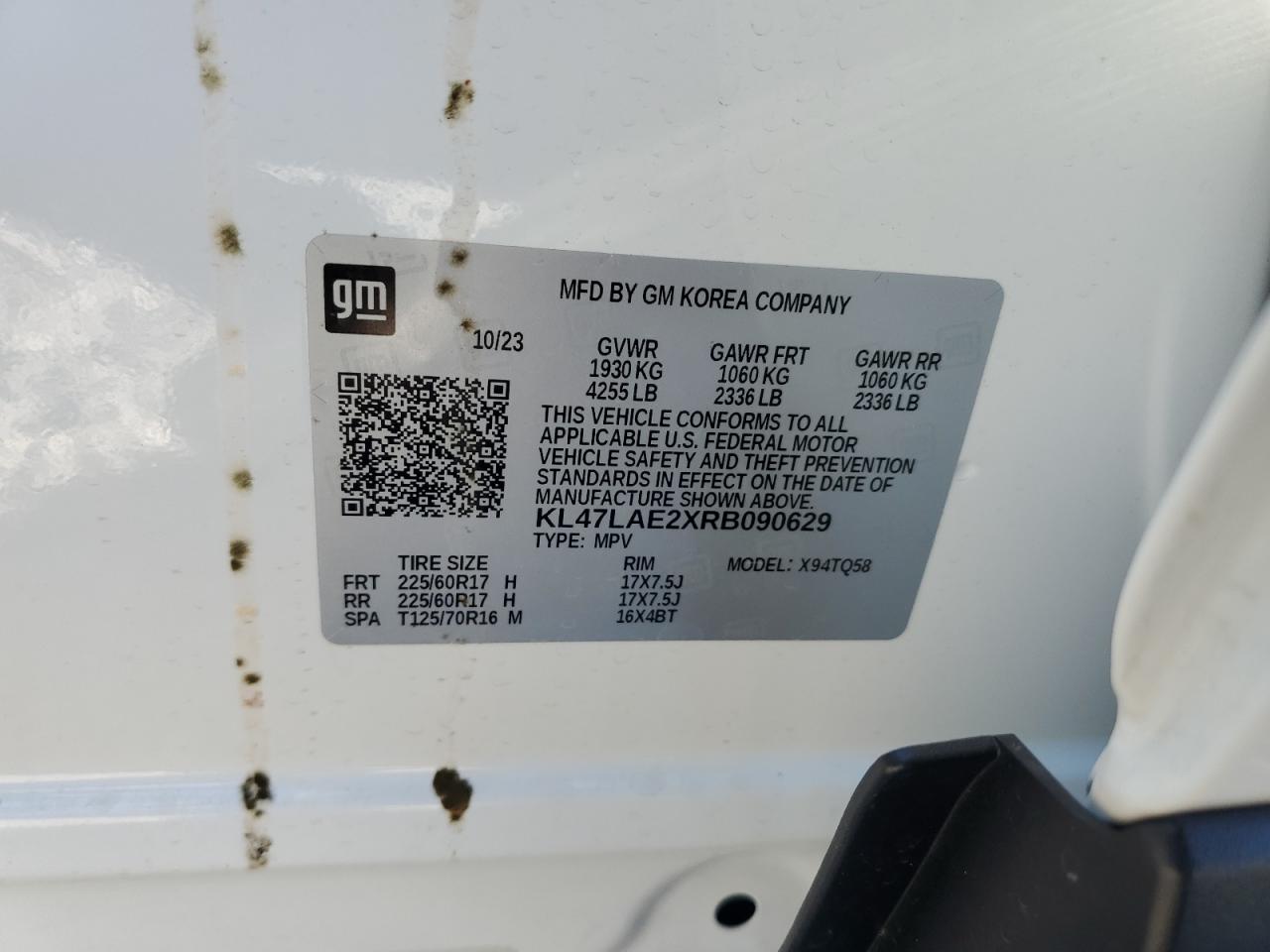 2024 BUICK ENVISTA PREFERRED VIN:KL47LAE2XRB090629