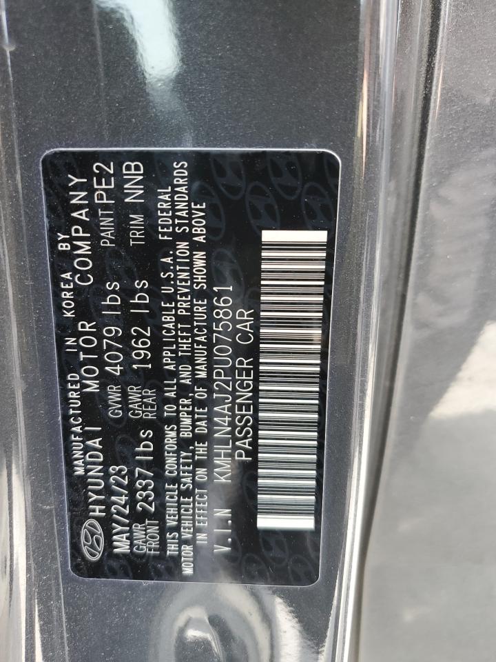 2023 HYUNDAI ELANTRA LIMITED VIN:KMHLN4AJ2PU075861