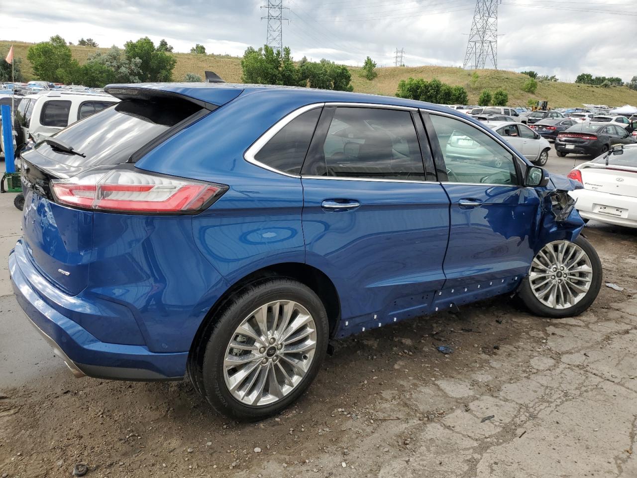 2022 FORD EDGE TITANIUM VIN:2FMPK4K98NBA00504