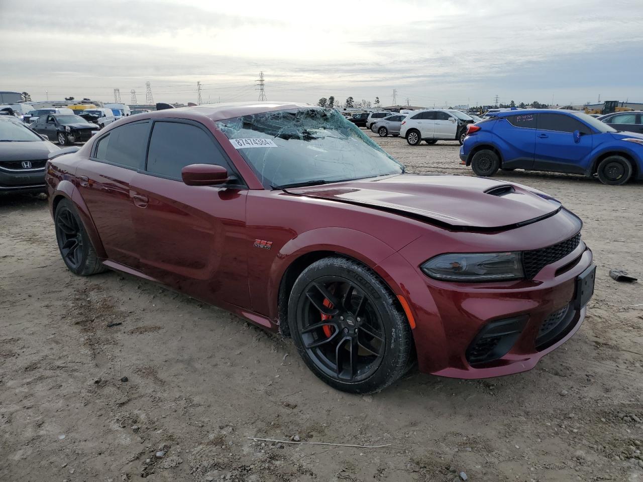 2022 DODGE CHARGER SCAT PACK VIN:2C3CDXGJ2NH222507