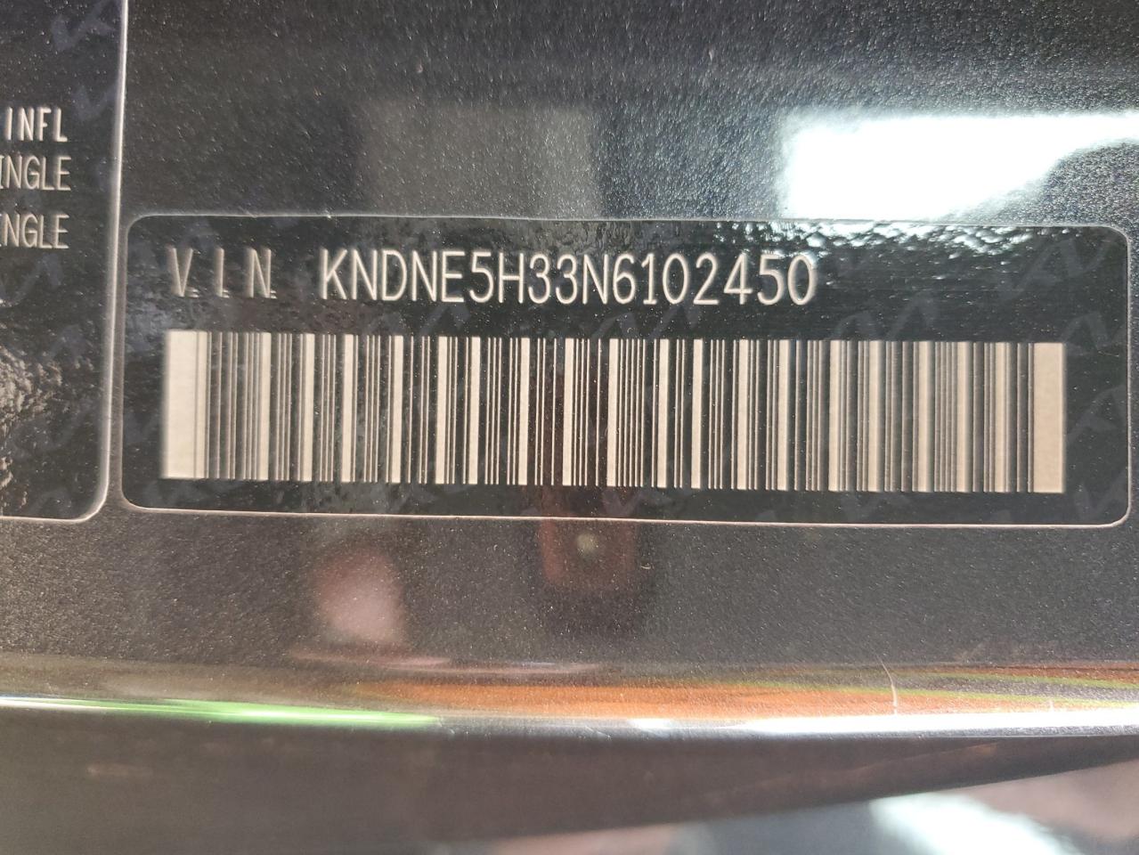 2022 KIA CARNIVAL SX PRESTIGE VIN:KNDNE5H33N6102450