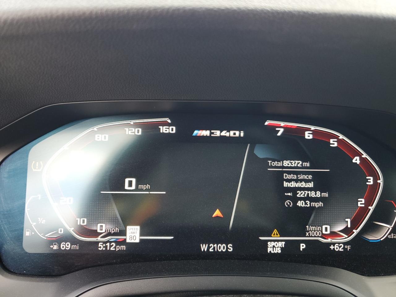 2022 BMW M340I  VIN:3MW5U7J06N8C31187