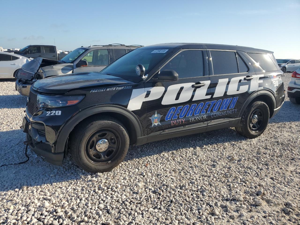 2022 FORD EXPLORER POLICE INTERCEPTOR VIN:1FM5K8AC9NGC24014