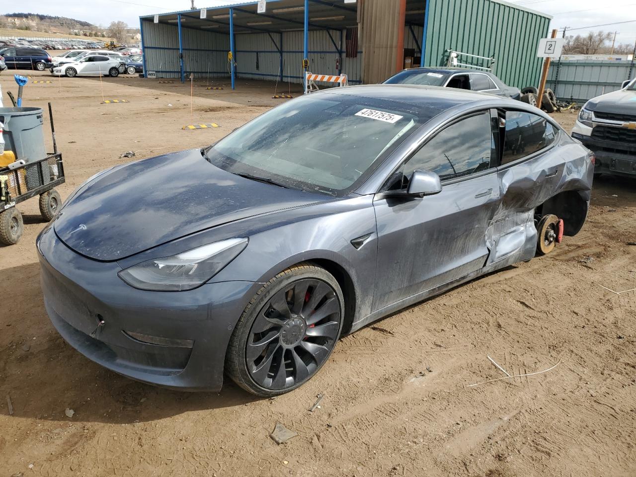 2022 TESLA MODEL 3  VIN:5YJ3E1EC2NF357843