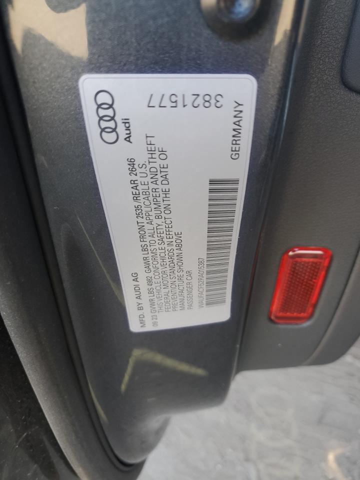 2024 AUDI A5 PREMIUM PLUS 45 VIN:WAUFACF52RA015387