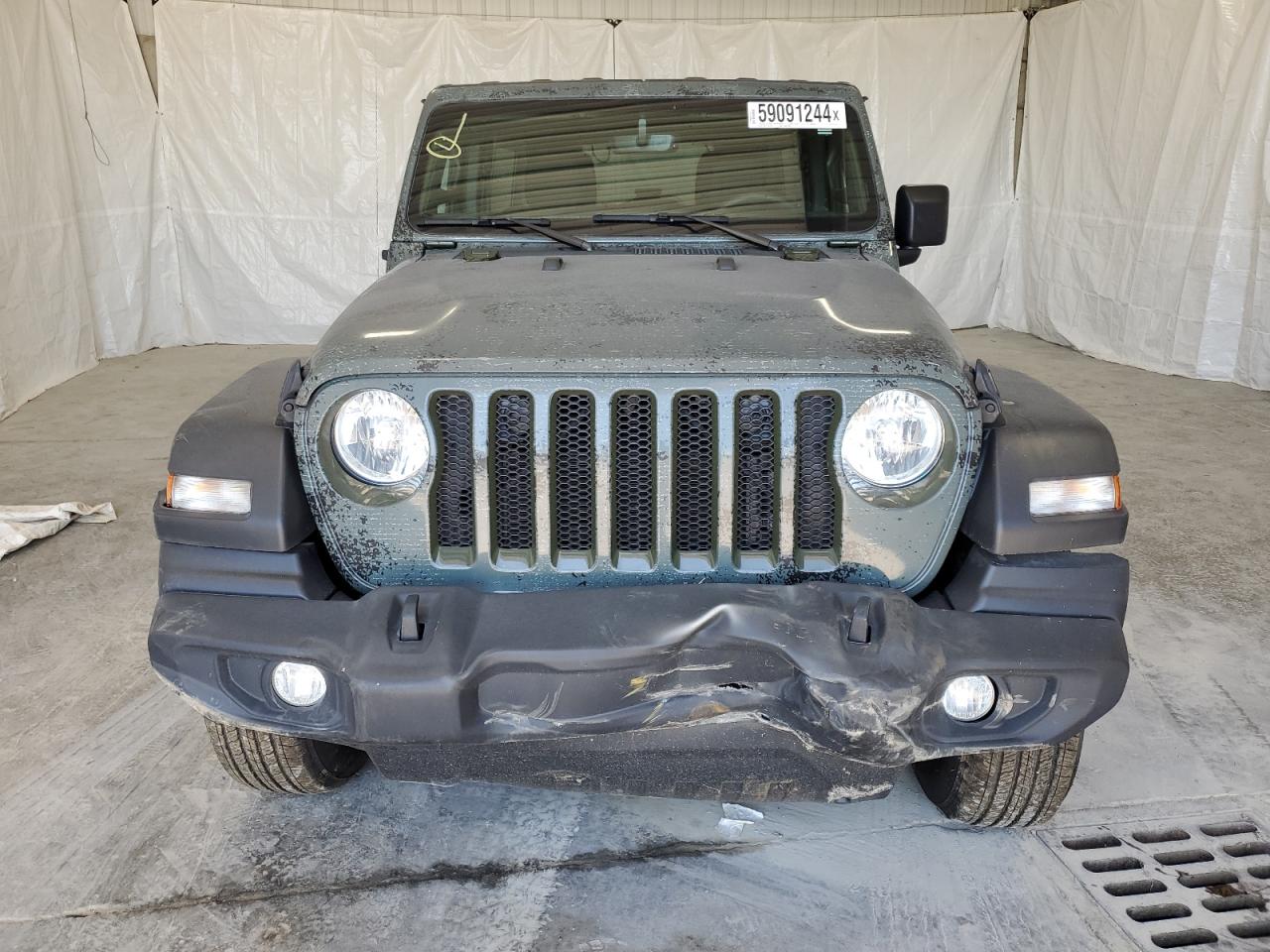 2022 JEEP WRANGLER UNLIMITED SPORT VIN:1C4HJXDG7NW243535