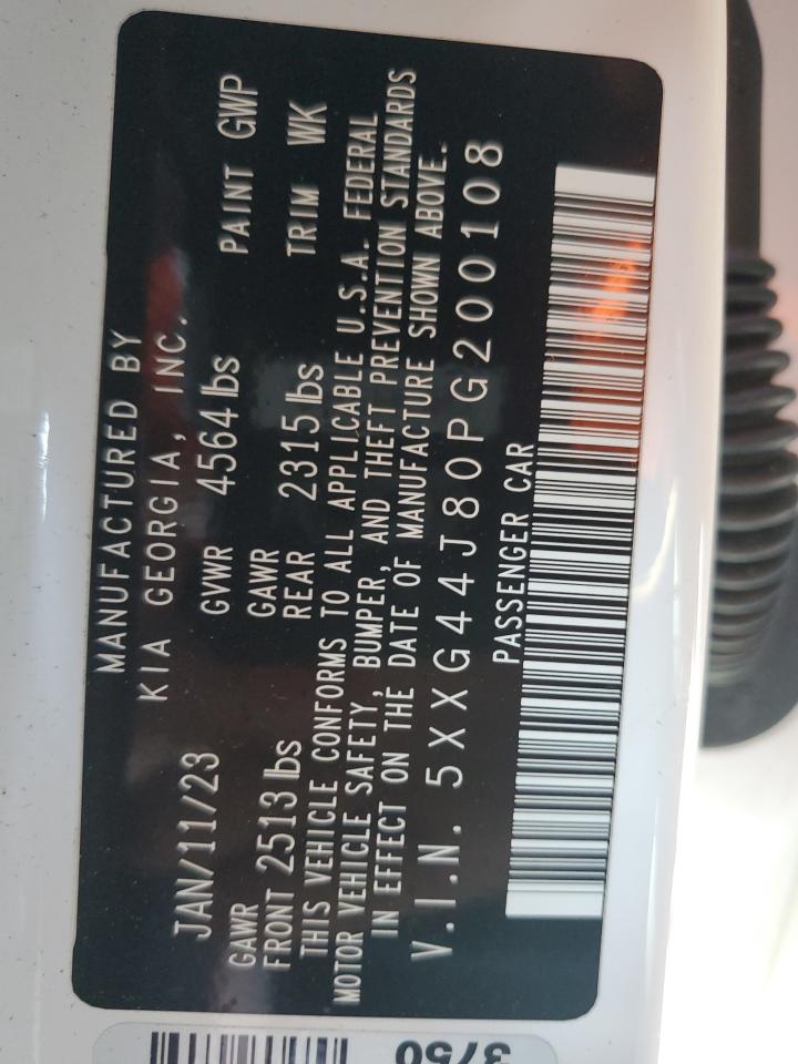 2023 KIA K5 GT VIN:5XXG44J80PG200108