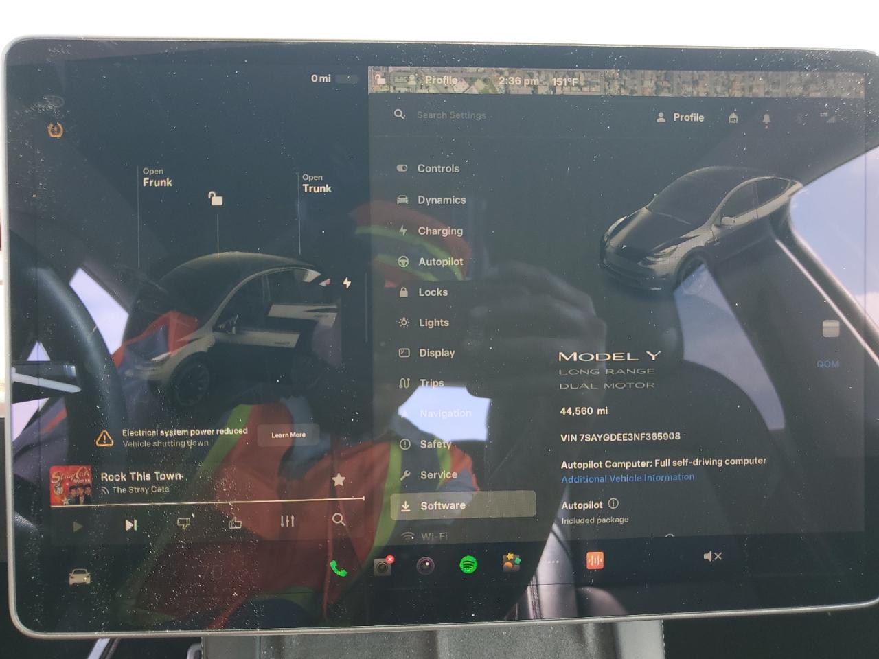 2022 TESLA MODEL Y  VIN:7SAYGDEE3NF365908