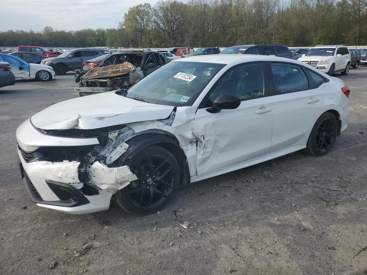 2022 HONDA CIVIC SPORT VIN:2HGFE2F59NH596983