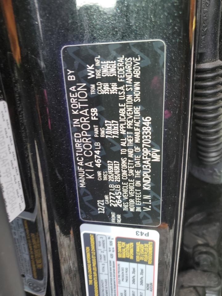 2023 KIA SPORTAGE LX VIN:KNDPU3AF9P7033846