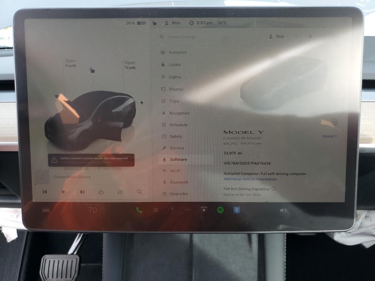 2023 TESLA MODEL Y  VIN:7SAYGDEE7PA074439