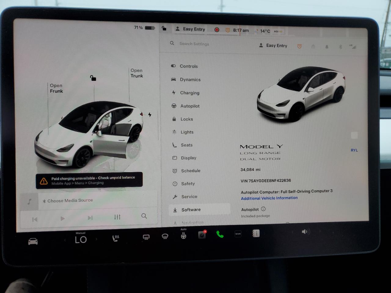 2022 TESLA MODEL Y  VIN:7SAYGDEE8NF422636