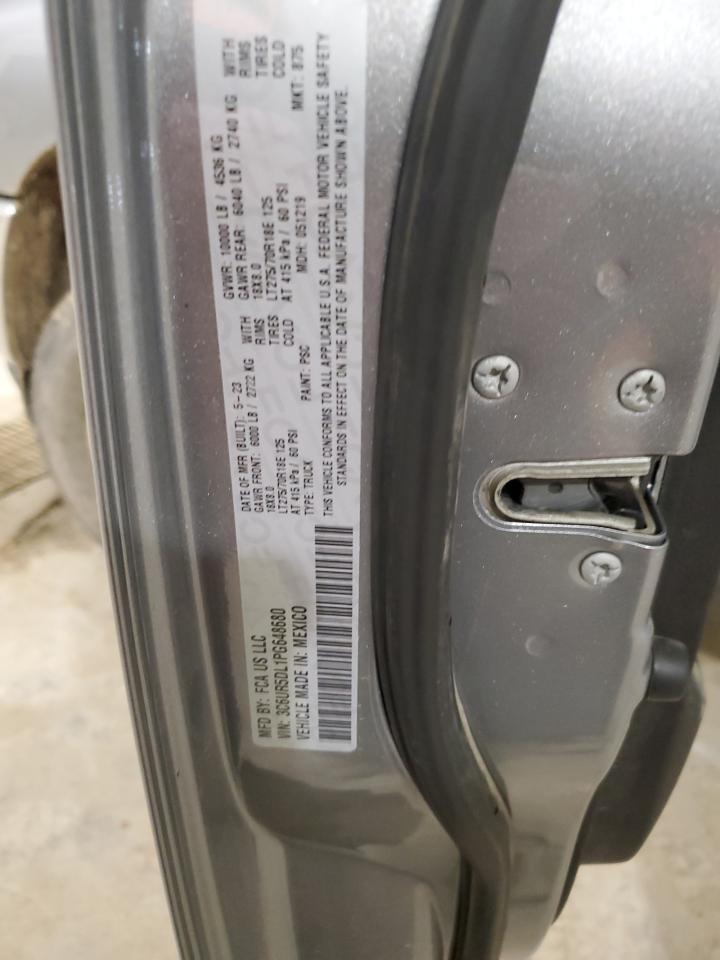 2023 RAM 2500 BIG HORN VIN:3C6UR5DL1PG648680